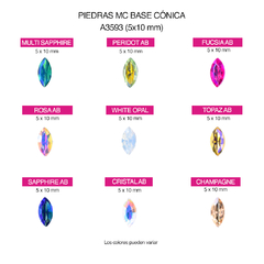 Piedras M.C. Navette 5x10mm - comprar online