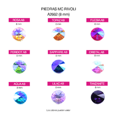 Piedras M.C. RIVOLI 8mm - comprar online