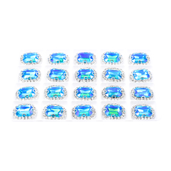 Piedras Engarzadas Fantasia Octagon 10x14mm en internet