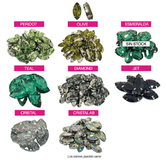 Piedras Engarzadas NOLITA Navette 17x32mm - Palais Du Bijou