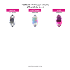 Pidras MC Bordar Navette 9x18mm - comprar online