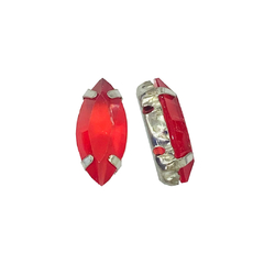 Piedras Engarzadas resina Navette 7x15mm Colores MATE