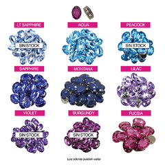 Piedras Engarzadas NOLITA Oval 8x10mm - comprar online