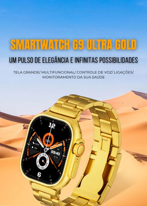 SmartWatch Ultra Gold 24k 49mm