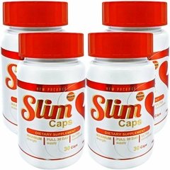 Slim Caps 30 cáps - Kit 4 Potes