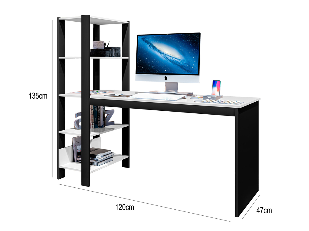 Escrivaninha Home Office com Prateleira