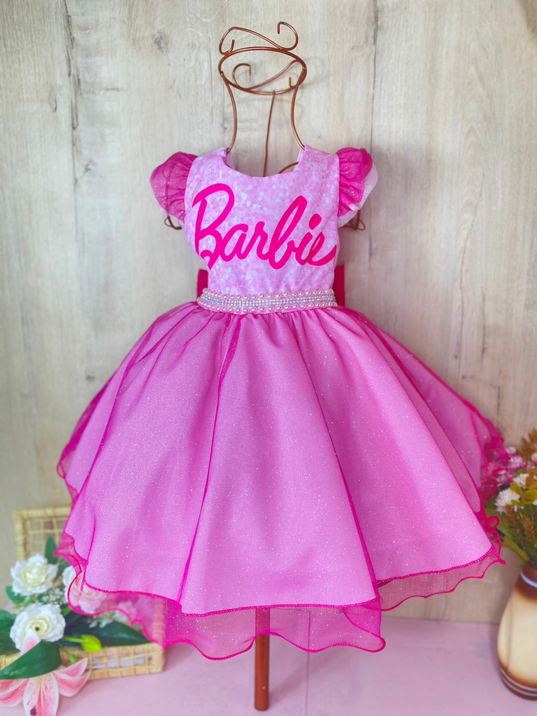 Vestido Barbie  Vestido barbie, Barbie, Festa barbie