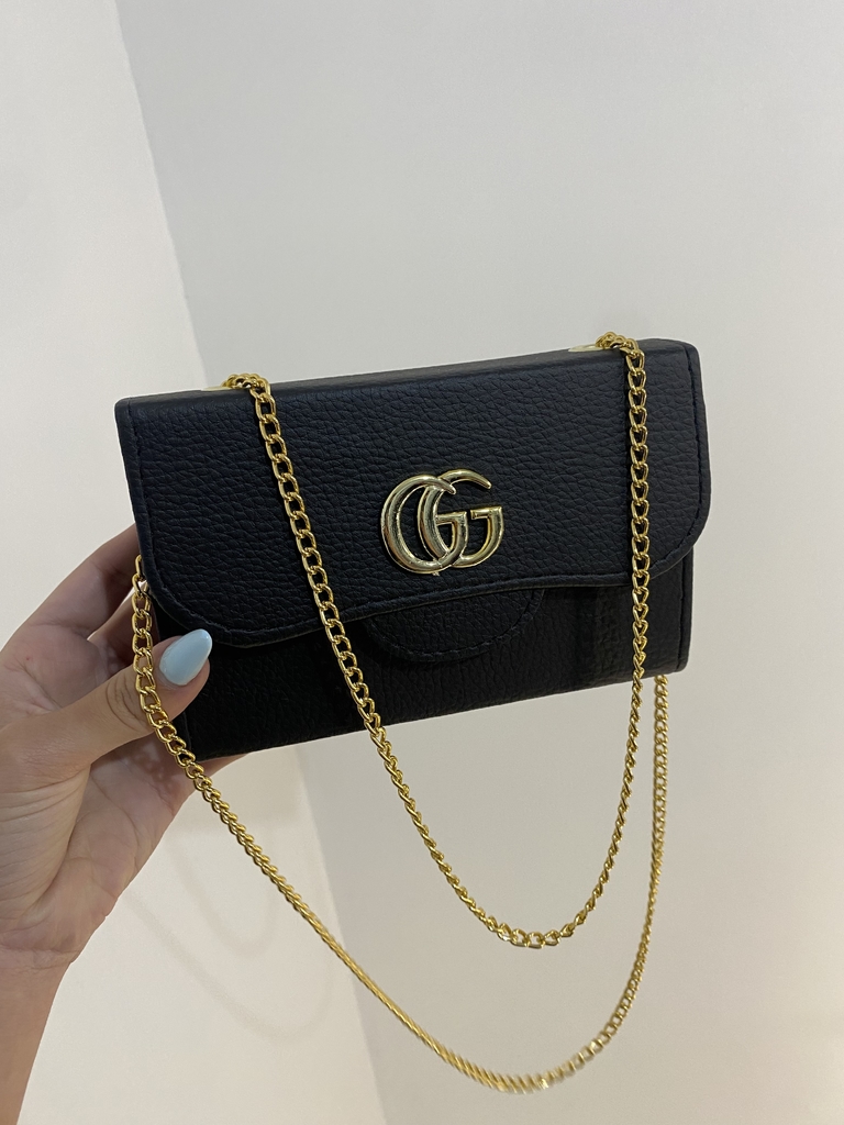 Bolsa Gucci GG Marmont Original Azul Marinho Feminino