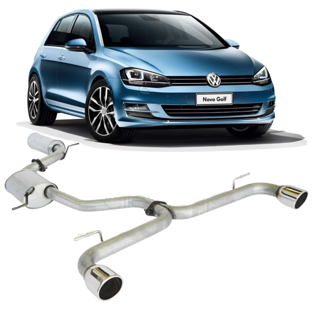 KIT ESCAPAMENTO ESPORTIVO GOLF 1.4 TSi Mex. e Alem. MK7 CAT BACK