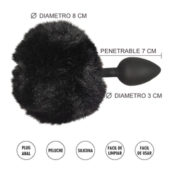 Plug Bunny Black - PorNos Boutique Erotica