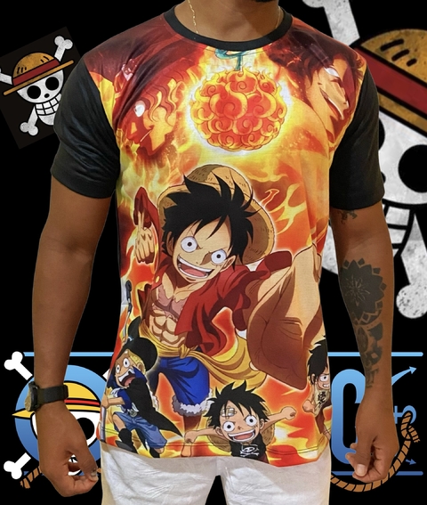 Compre One Piece Loffy Gear 4 Macaco D. Luffy ferro em remendos para roupas  de transferência de calor diy camiseta adesivos térmicos decoração  impressão