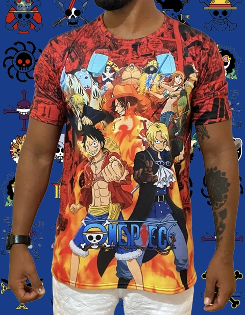 Camiseta Camisa One Piece Haki Monkey D Luffy Anime Ref0216