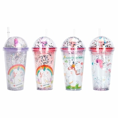 Vaso unicornio en burbuja