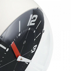 Ball wall clock - marfil+negro - comprar online