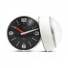 Ball wall clock - marfil+negro en internet
