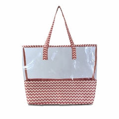 Bolso playero transparente