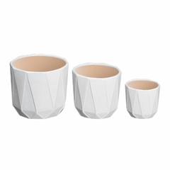 Maceta de ceramica geometrica medianas en internet