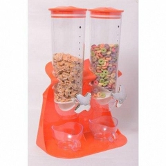 Dispenser cereales doble naranja