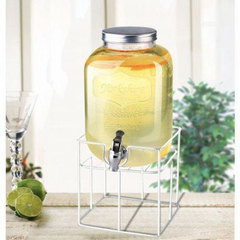 Dispenser de vidrio con base 4 lts - comprar online