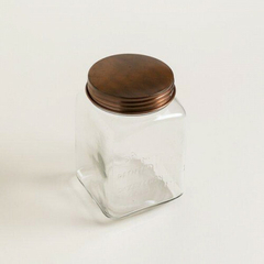 Frasco cuadrado de vidrio- 2,1l