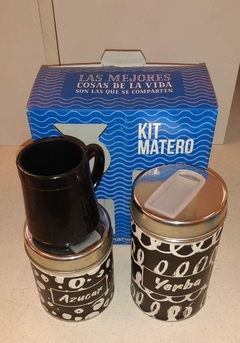 Kit matero de latas y mate con packaging