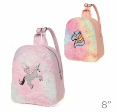 Mochilita con frente peluche unicornio