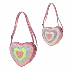Carterita corazon con brillos
