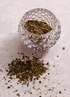 Mate de vidrio grande - Mariposa