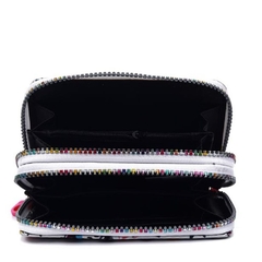 Billetera doble cierre estampada - comprar online