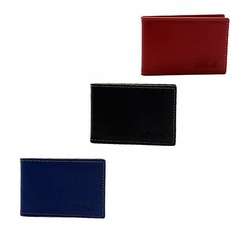 Porta tarjetas cuerina
