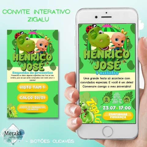 Convite Interativo Bolofofos - Meraki Artes Digitais