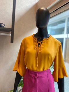 Blusa Crepe Manga 3/4 - comprar online