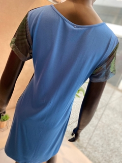 Vestido Decote V Estampado na internet