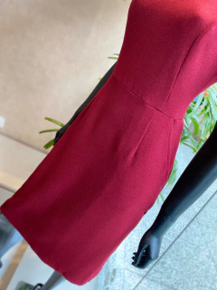 Vestido Crepe Vinho - Fino Look