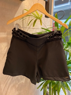 Short Crepe Trançado Preto - comprar online