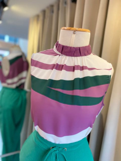 Regata Crepe Estampada
