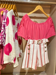 Short Crepe Listrado