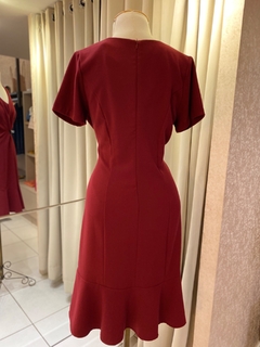 Vestido Crepe Vinho - loja online