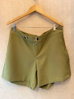 Short Alfaiataria Crepe Verde - Fino Look
