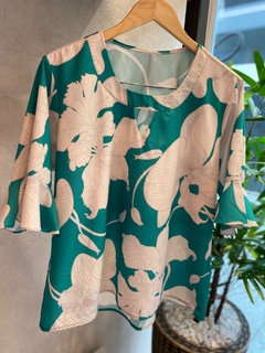 Blusa Estampada Mg 3/4 - loja online