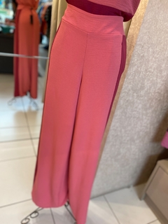 Calça Pantalona Bicolor