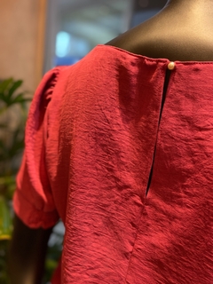 Blusa Crepe Franzido Gola - loja online
