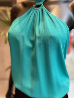 Blusa Viscose Argola Verde - Fino Look
