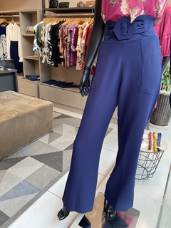 Calça Pantalona Alfaiataria Marinho - comprar online