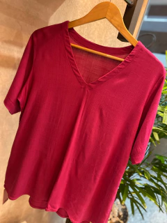 Blusa Lisa Viscose Violeta