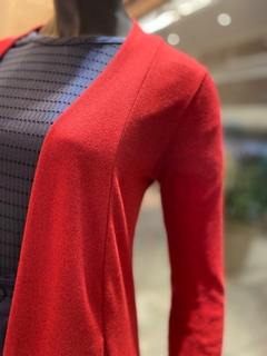 Cardigan Liso Vermelho - comprar online