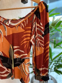 Blusa Estampada Mg Longa - Fino Look