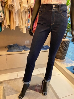 Calça Capri Jeans Escuro