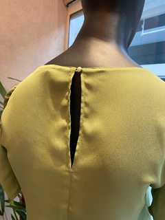 Blusa Crepe Manga Franzida Malva - Fino Look