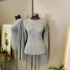 Tricot Liso Cinza na internet